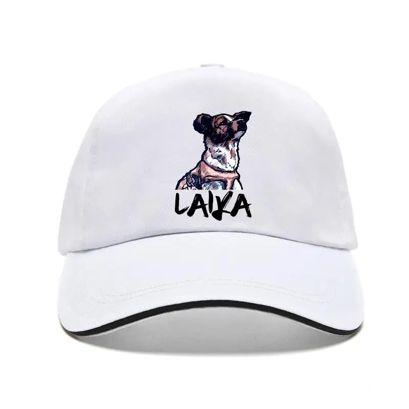 

Rough Painted Laika First Space Dog Printed Men's Baseball Cap