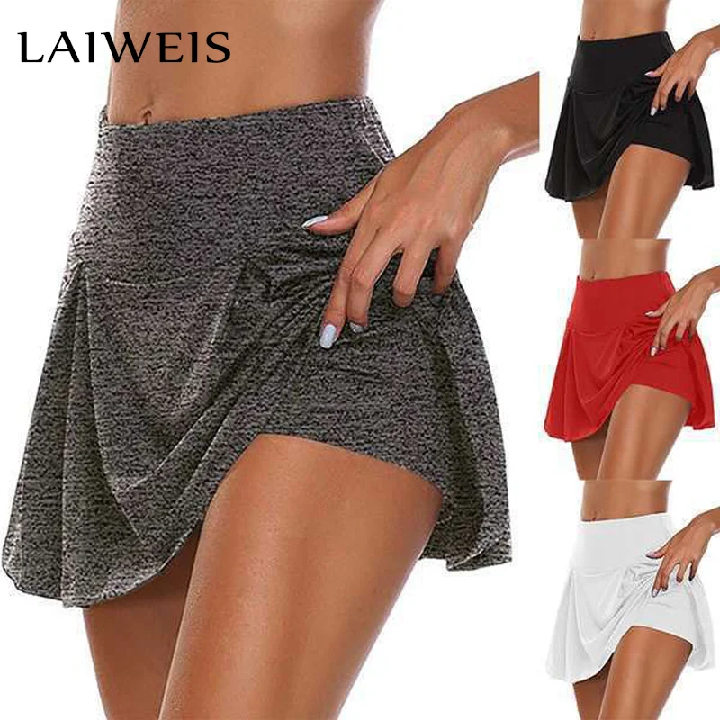 

Women's High Waist Summer Shorts Skirt Athletic Workout Active Drawstring Elastic Waist Pockets Casual Fitness Shorts Skirt