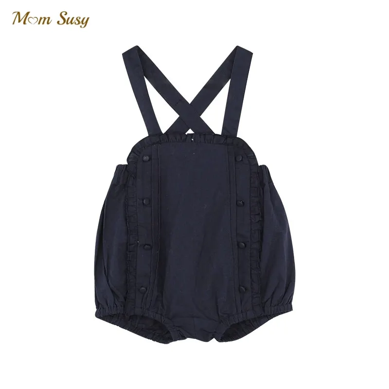 

Детский комбинезон на лямках, с рюшами