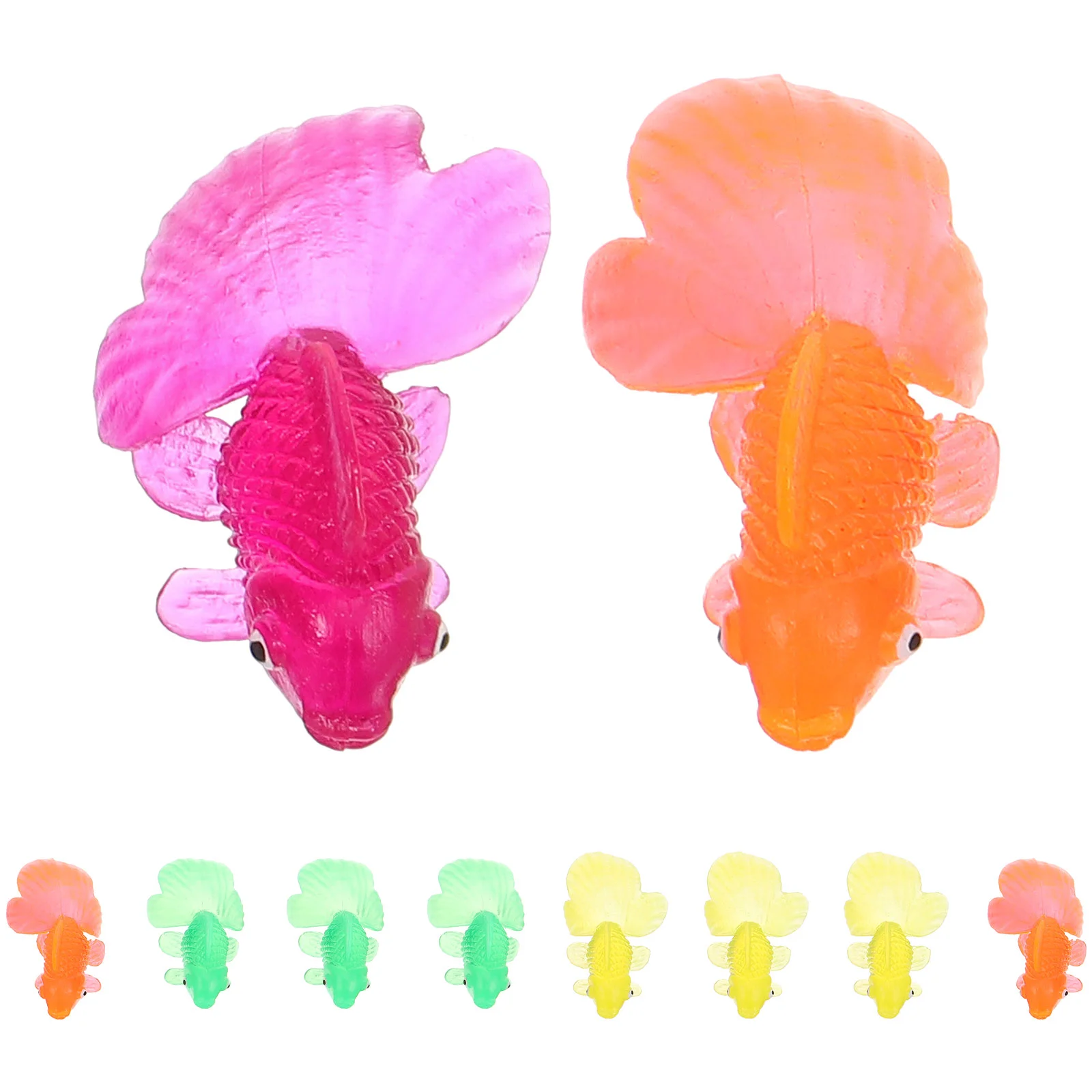 10 шт. Золотая рыбка маленькие детские мини-игрушки микропейзажи пластиковые