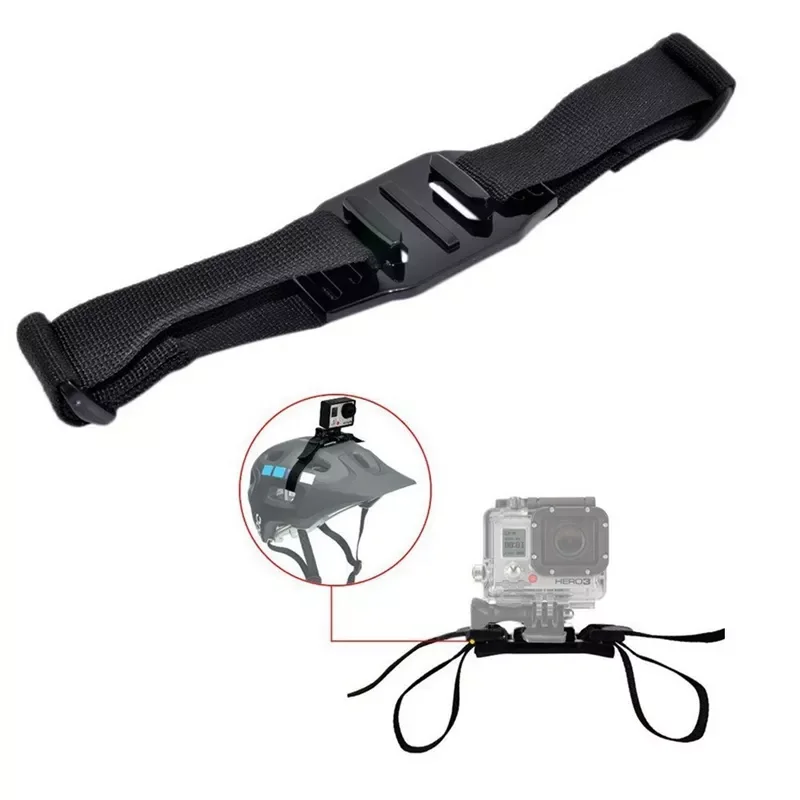 

Helmet Mount Strap Head Belt Adapter Mount For Gopro HD Hero 9 8 7 6 5 4 3+ 3 Sport Action Camera Accessories SOOCOO