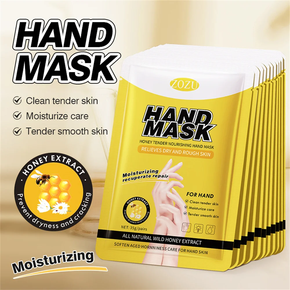 

Honey Hand Mask Moisturizing Hydrating Hand Cocoon Care And Rejuvenation Repair Soothe Soften Improve Skin Tone Moist Delicate
