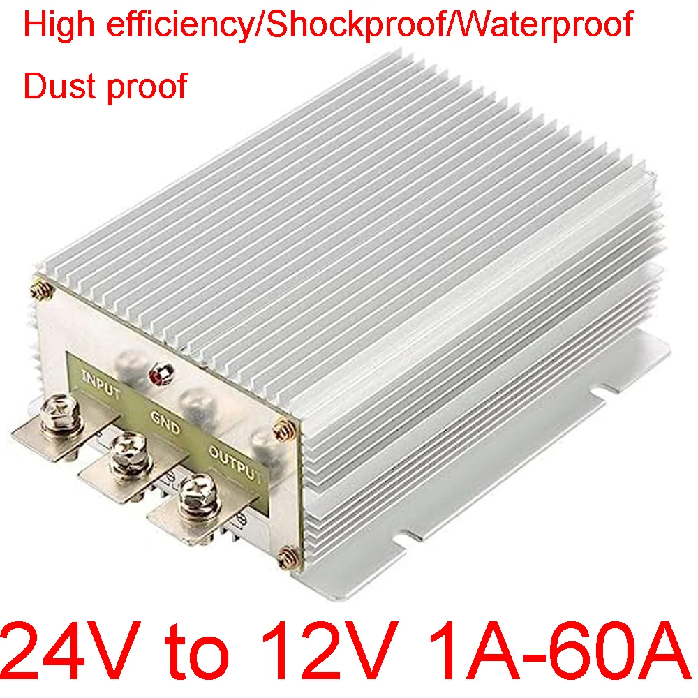 24V to 12V 60A 50A 40A 30A 20A 15A 10A 5A 3A 1.5A 24 Volt to 12 Volt Buck Voltage Regulator Step Down Power Converter