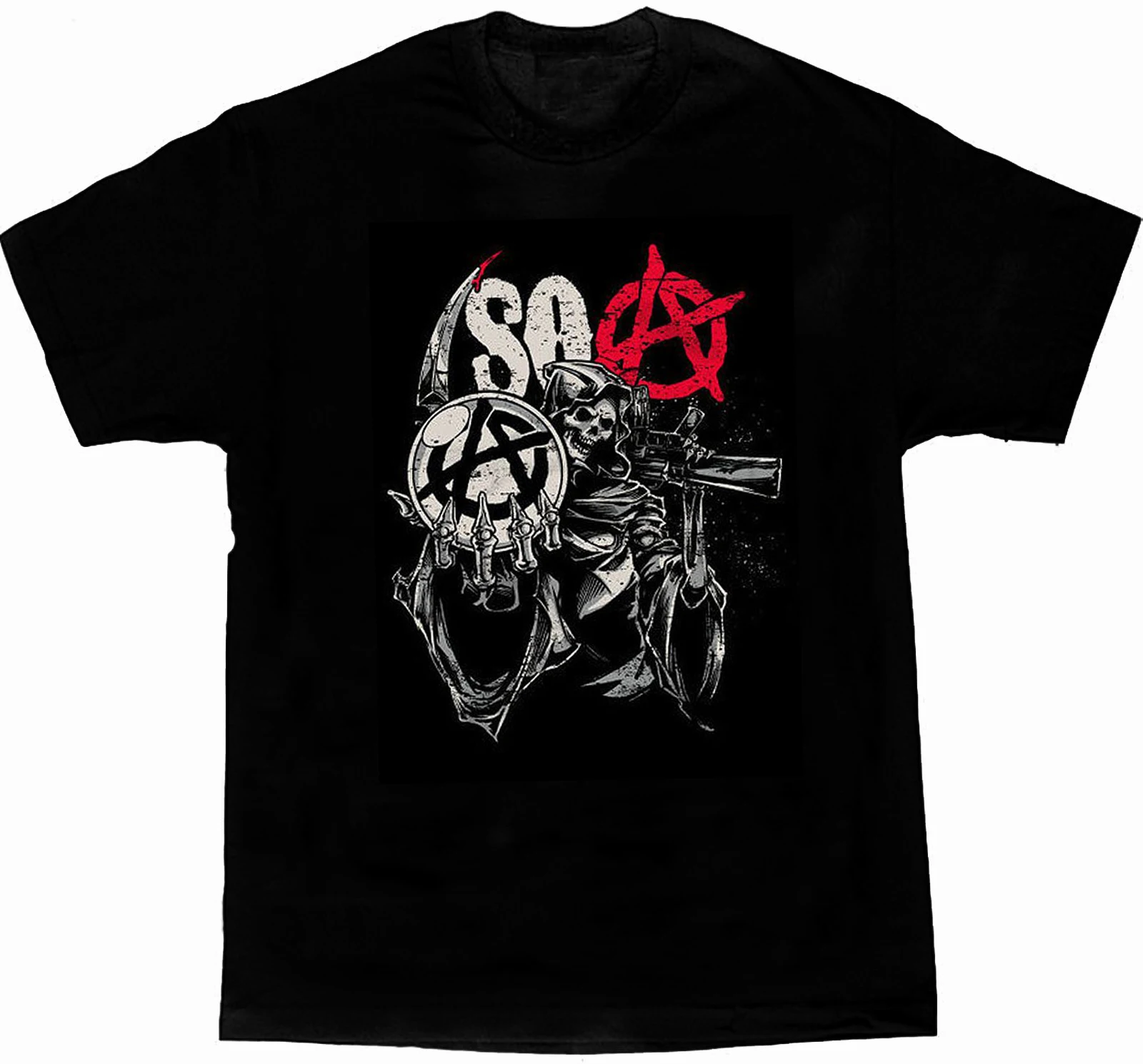 

Death Is Coming. Sons of Anarchy T-Shirt 100% Cotton O-Neck Summer Short Sleeve Casual Mens T-shirt Size S-3XL