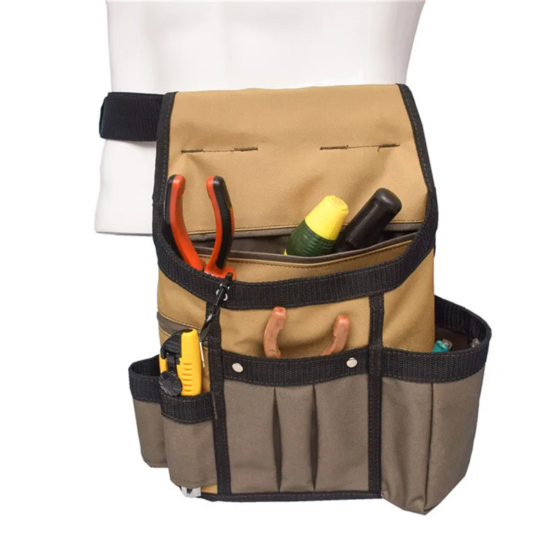 

Adjustable belt bag electrician tool storage bag large capacity tool bag waist bag portable bag household tool storage bag