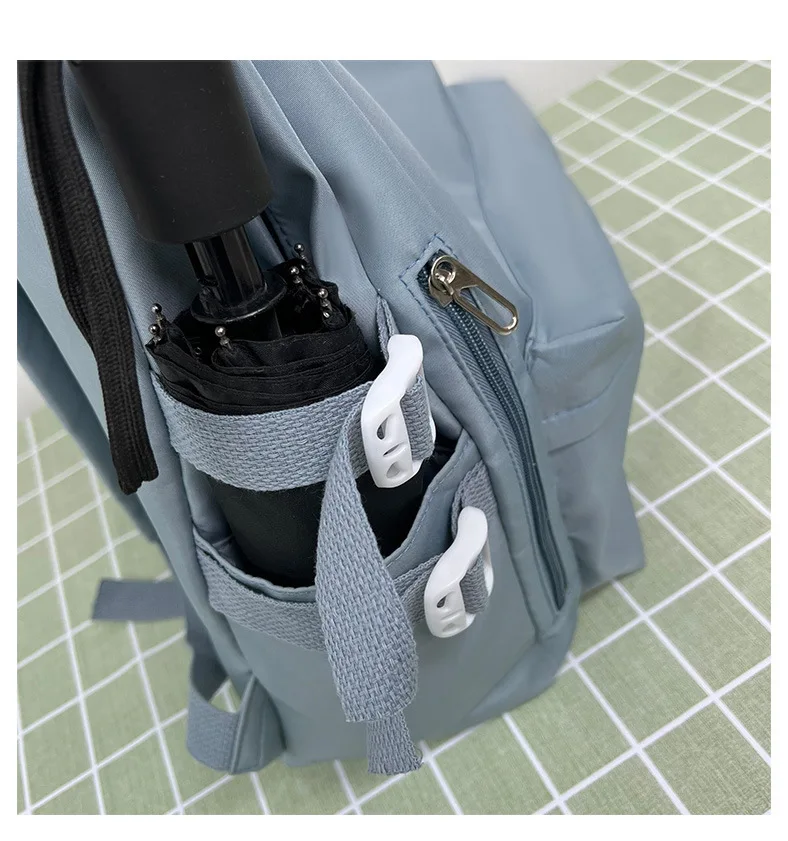 Korean Version Of Simple Casual Versatile Large Capacity Backpack Nylon Cloth Students 2022 New Schoolbag