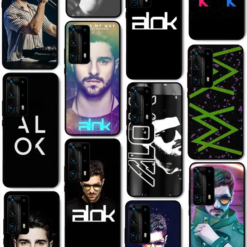 

ALOK DJ Phone Case for Huawei P50 P40 E P30 P20 Pro P10 Lite P Smart Y6 Nova3E Honor10 Cover