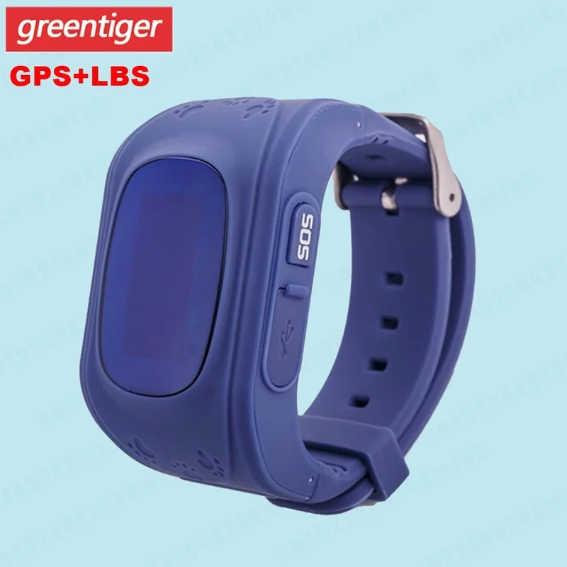 Детские часы со встроенным GPS-трекером, SOS-кнопкой, монитором положения, подключаемые к телефону, совместимыми с IOS и Android, модель Q50.