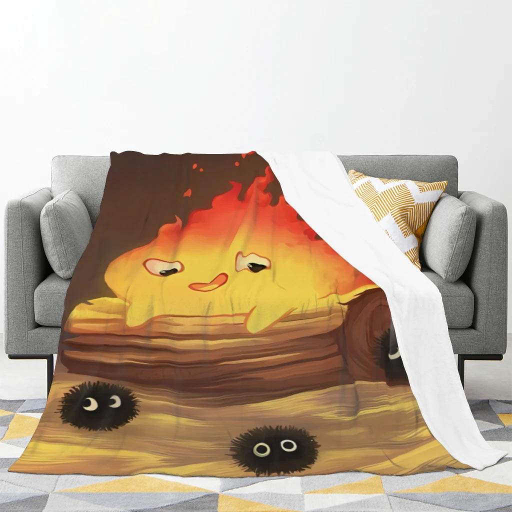 Одеяло Flame Calcifer_NZZGN2 мягкое одеяло для дома спальни кровати дивана пикника