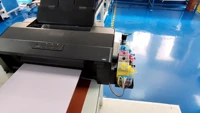 fcolor newest a4 a3 a3 l1800 cheaper pet film dft printer with circulation system for t shirt printing