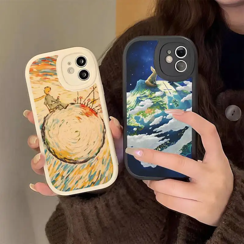 

Art Little Prince Phone Case Hard Leather Phone Case For iPhone 14 13 12 Mini 11 14 Pro Max Xs X Xr 7 8 Plus