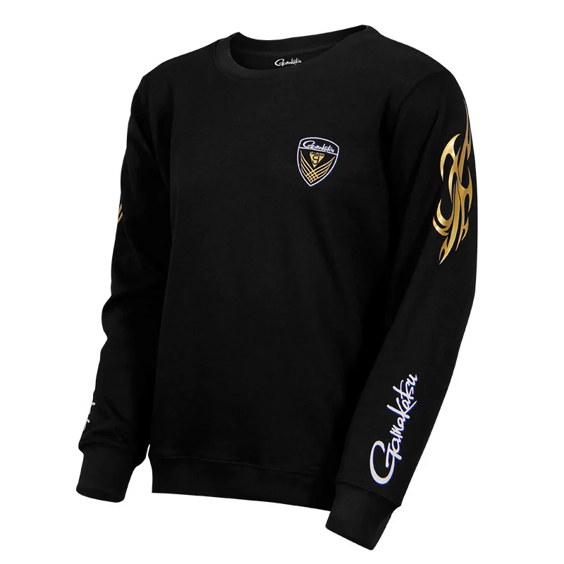

1PC Gama Men Warm Long Sleeves Fishing Clothes O-Neck Fishing Sweater Clothing For Camping Hiking