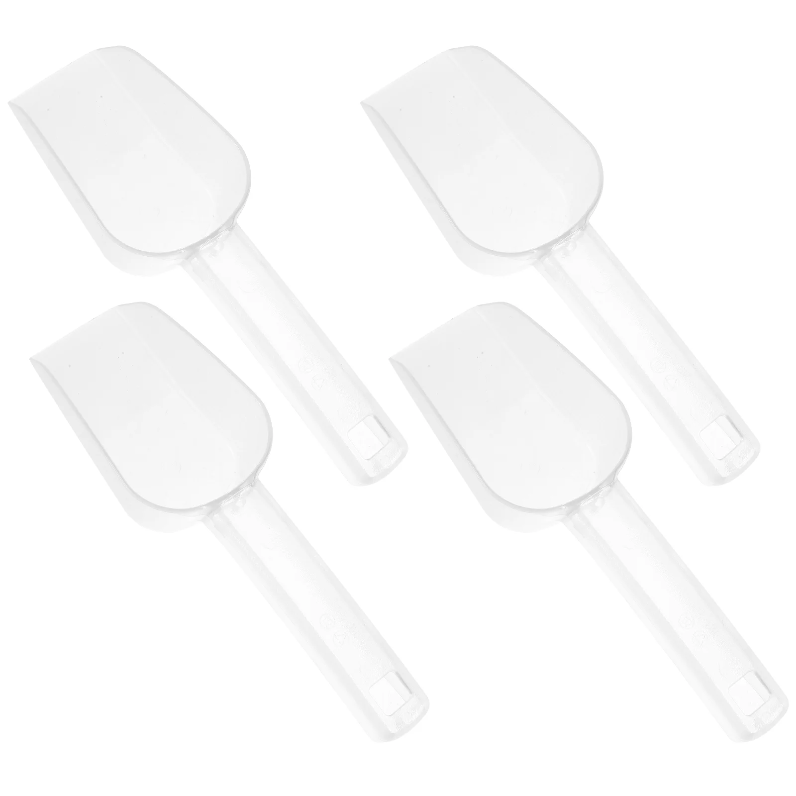 

4Pcs Plastic Scoop Measuring Cups Kitchen Versatile Scoop for Ice Flour Grains
