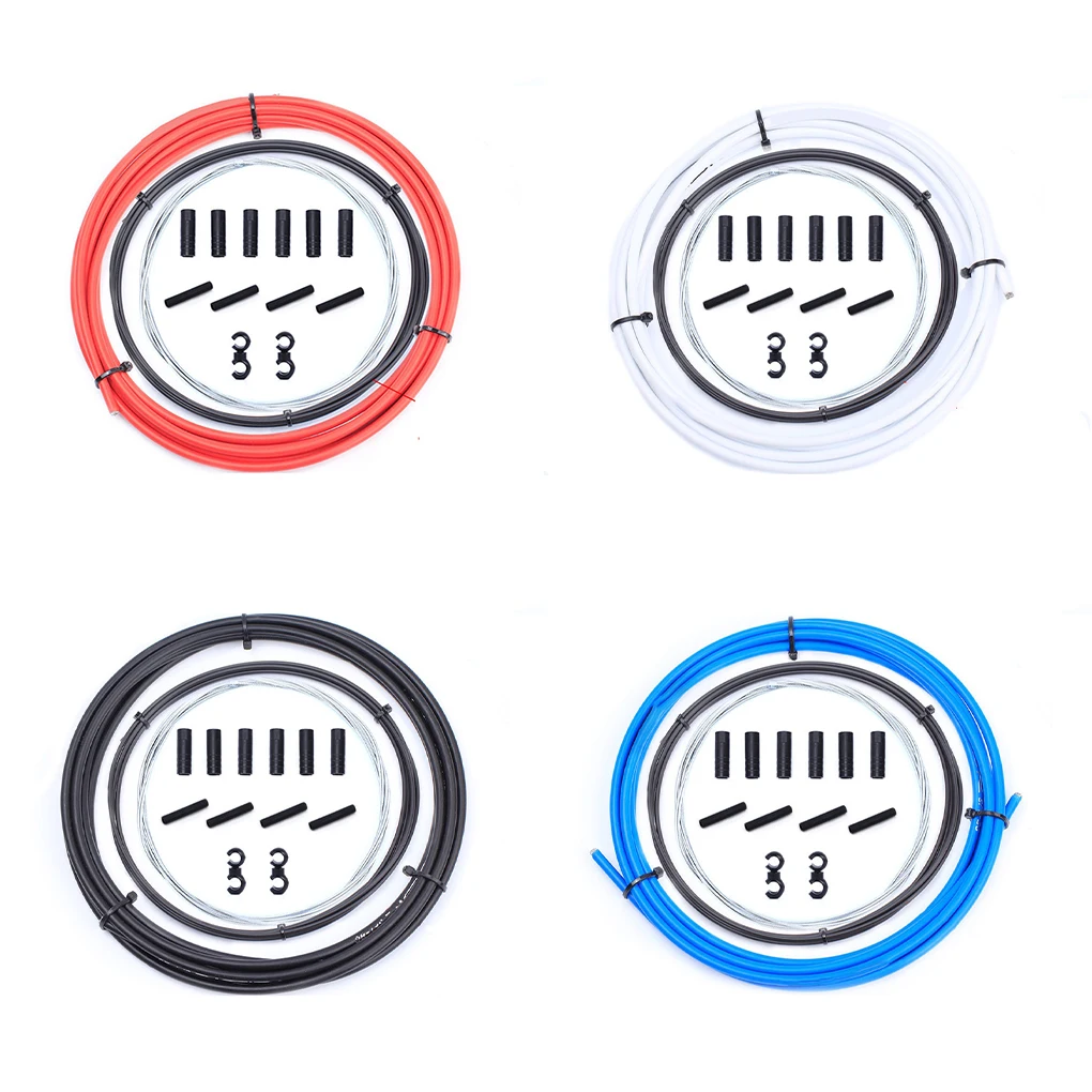 

Набор тросов переключения передач велосипедов, профессиональные модифицированные компоненты для использования на открытом воздухе, однотонные, белые