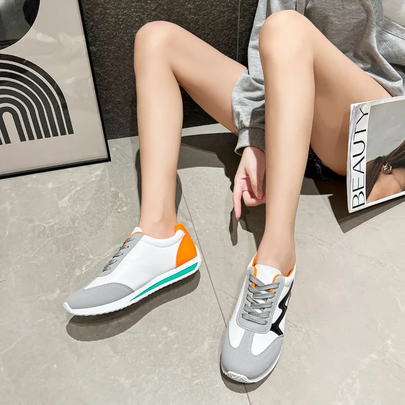 Женские весенние новые повседневные туфли на одной платформе с круглой головкой