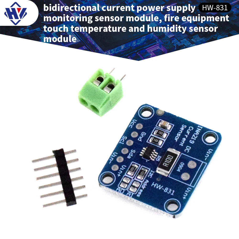

INA219 Two-way current power monitoring sensor module fire equipment touch temperature and humidity sensor module
