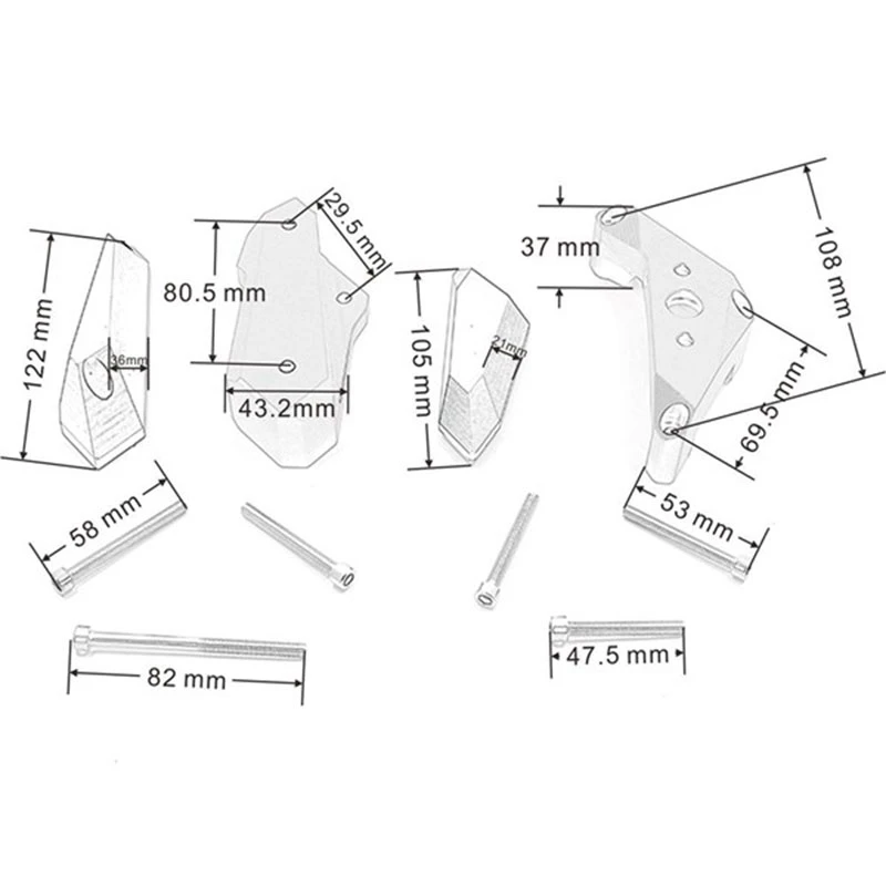 Защита двигателя мотоцикла боковая крышка противоударный слайдер для Yamaha MT03 YZF-R3