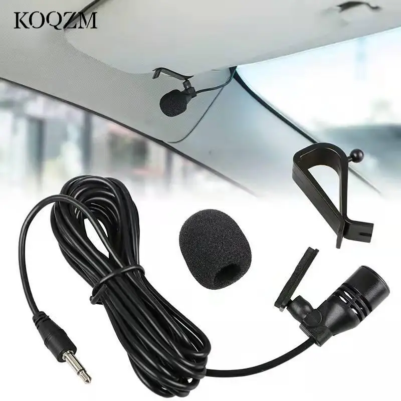 

MINI Professionals Car Audio Microphone 3.5mm Jack Plug Mic Mono Mini Wired External Microphone For PC Auto Car DVD Radio NEW