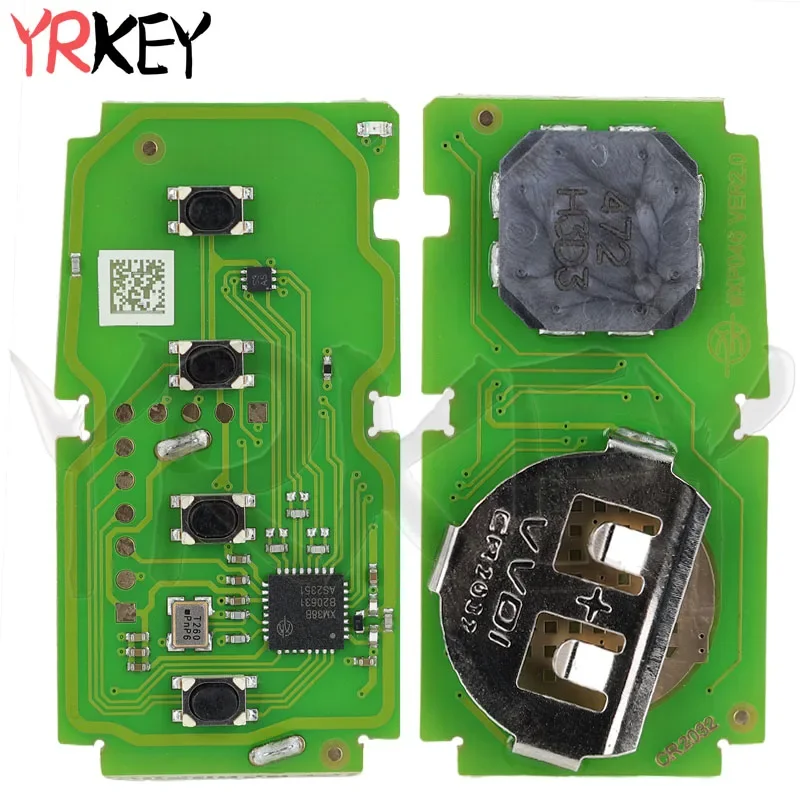 Автомобильный дистанционный ключ для Toyota Highlander 2014-2019 HYQ14FBA 312/314 МГц 89904-0E121 плата 2110