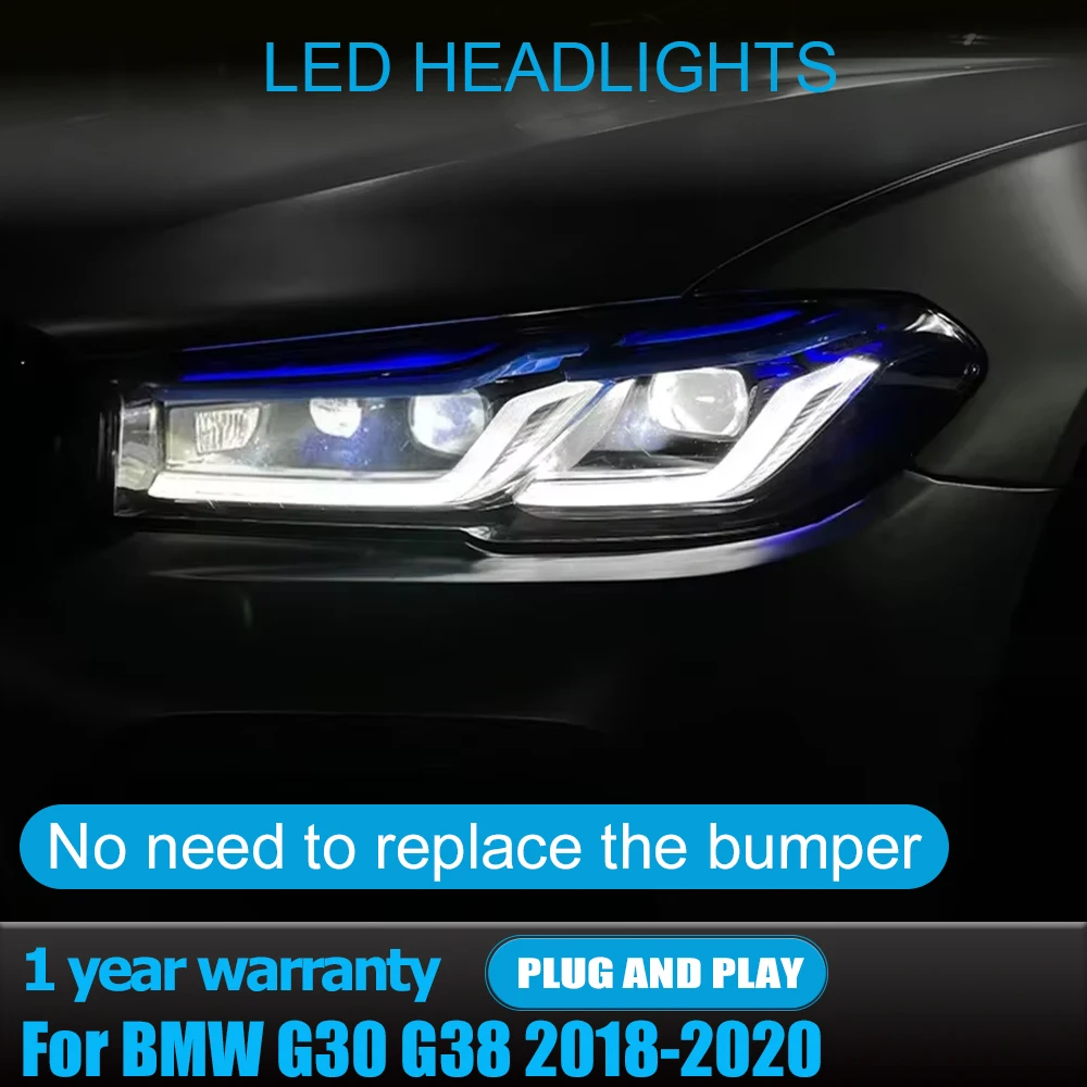 Автомобильные фонари для BMW G30 G38 525 530 535 540-2018 5 серии автомобильная фара в сборе