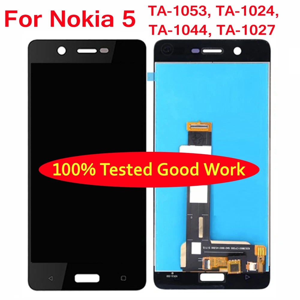 100% протестированный ЖК-дисплей для Nokia 5 N5 TA-1053 TA-1024 TA-1044 TA-1027 дисплей сенсорный