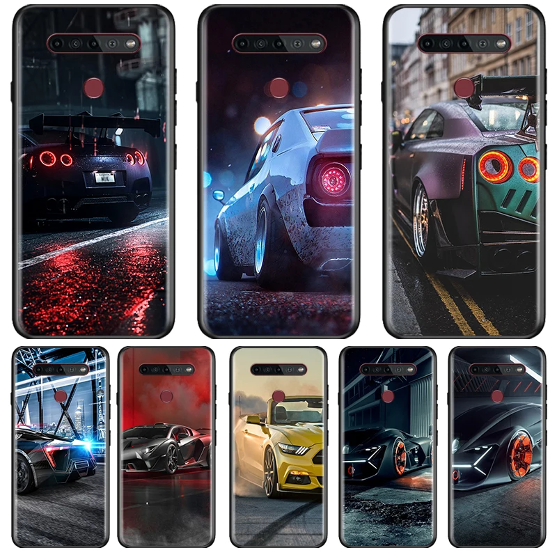 

Cool Sports Car Racing Car Cover LG K92 K42 K22 K71 K61 K51S K41S K30 K20 2019 Q60 V60 V50 S V40 V30 G8 Black Phone Case