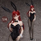 Свободный Хвост Феи Аниме фигурки Erza Scarlet Bunny Girl ПВХ экшн-Фигурки игрушки Erza Scarlet сексуальная девушка Коллекционная модель кукла подарок