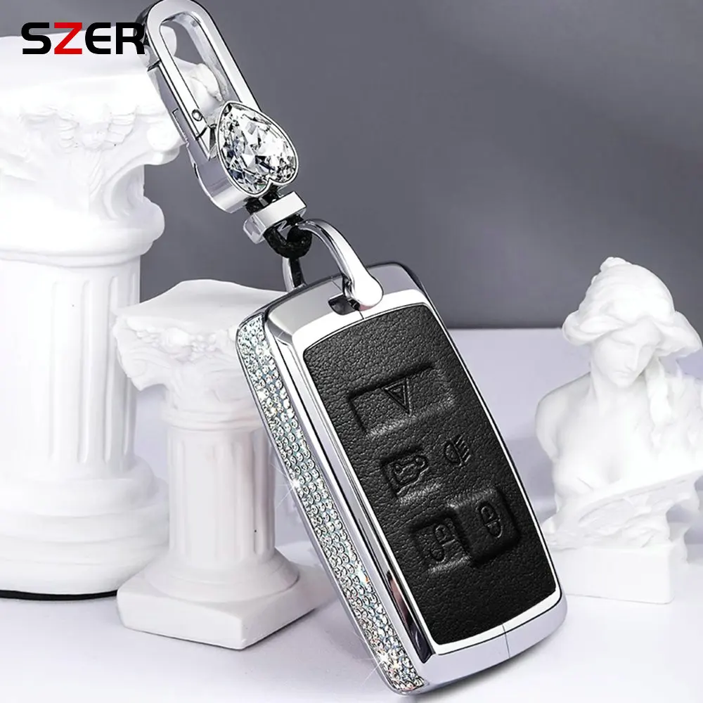 Стильный кожаный чехол для ключей автомобиля Land Rover Range Evoque Discovery Sport Velar Jaguar XE XF E-Pace