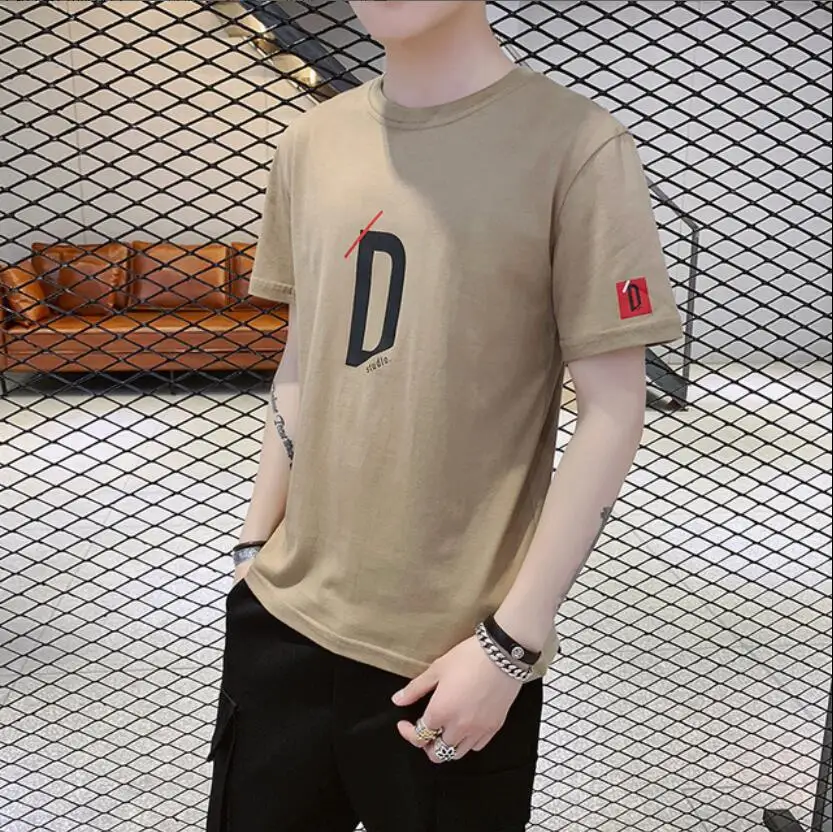 

ZNG 2020 Summer Men T-shirt Fashion Brand Logo Print Cotton T shirt Men Trend Casual Short sleeve Tshirt Tops tee