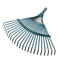 courtyard shrub rake head lawn 22 toothed durable garden tool grass broom shaped steel wire non toxic agriculture deciduous