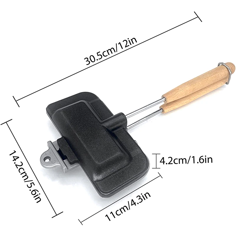 Съемная ручка маленькая сковорода для сэндвичей портативная обжима хлеба