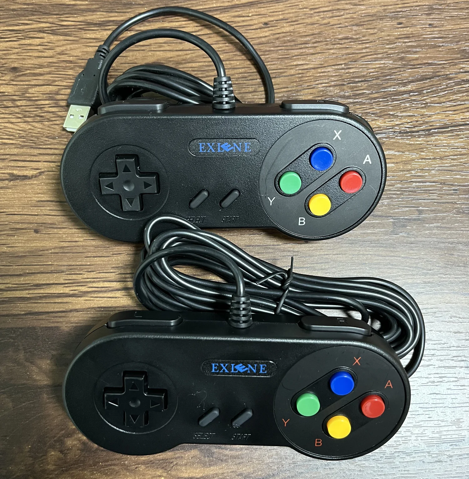 

Игровой джойстик Exlene с USB-управлением, геймпад для Nintendo SNES, игровой коврик для Windows, ПК, MAC, компьютерное управление