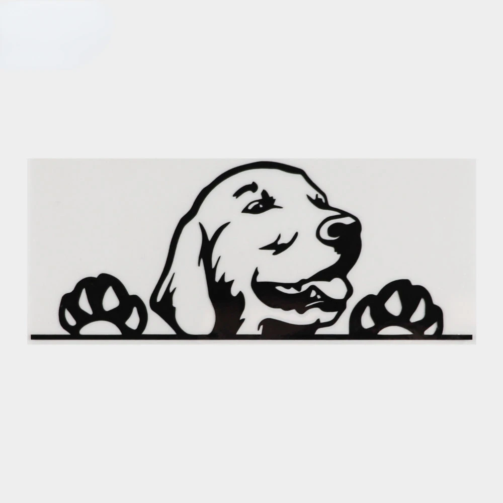 

Jpct personalized decoration cartoon cute dog decal for notebook, car, window waterproof cover scratch Vinyl Sticker 17.2x7.1cm