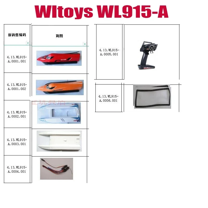 

WLtoys WL915-A RC лодка запасные части корпус дистанционного управления Водонепроницаемый кольцевой приемник ESC