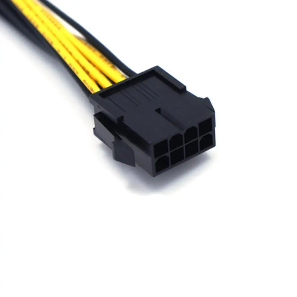 

Двойной кабель питания адаптер для ПК ЦП 12 В 8 Pin до 8 (6 + 2) Pin PCIE 22 см