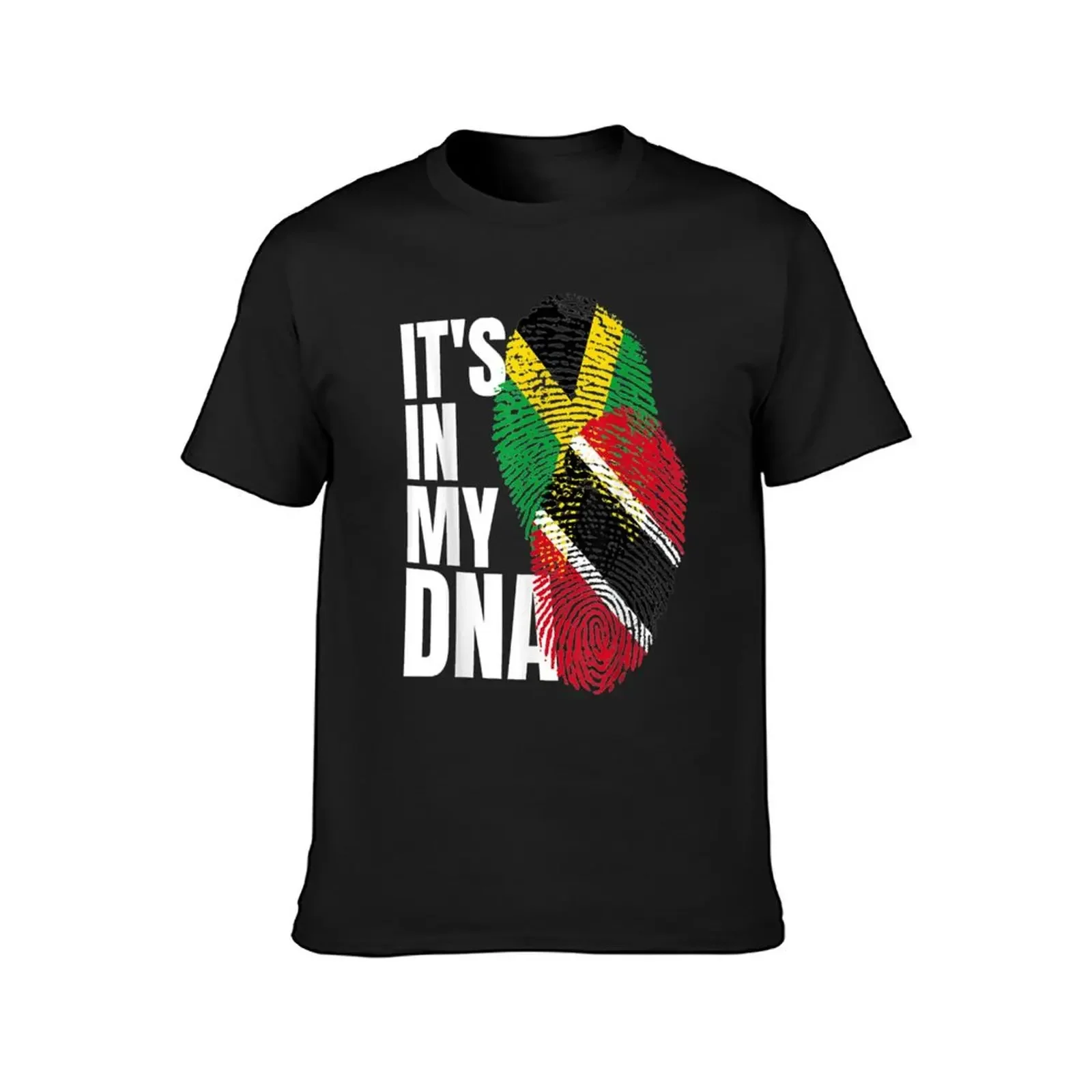 Триидadian Plus Ямайский микс Флаг ДНК Heritage Подарочная футболка с графическим