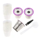 1 комплект, многоразовый фильтр для кофе, K-чашка из нержавеющей стали, k-Cup, Капсульная Кофеварка 15,5 г, подходит для Keurig K-Mini Plus K-Cafe K-fcc K-Compact