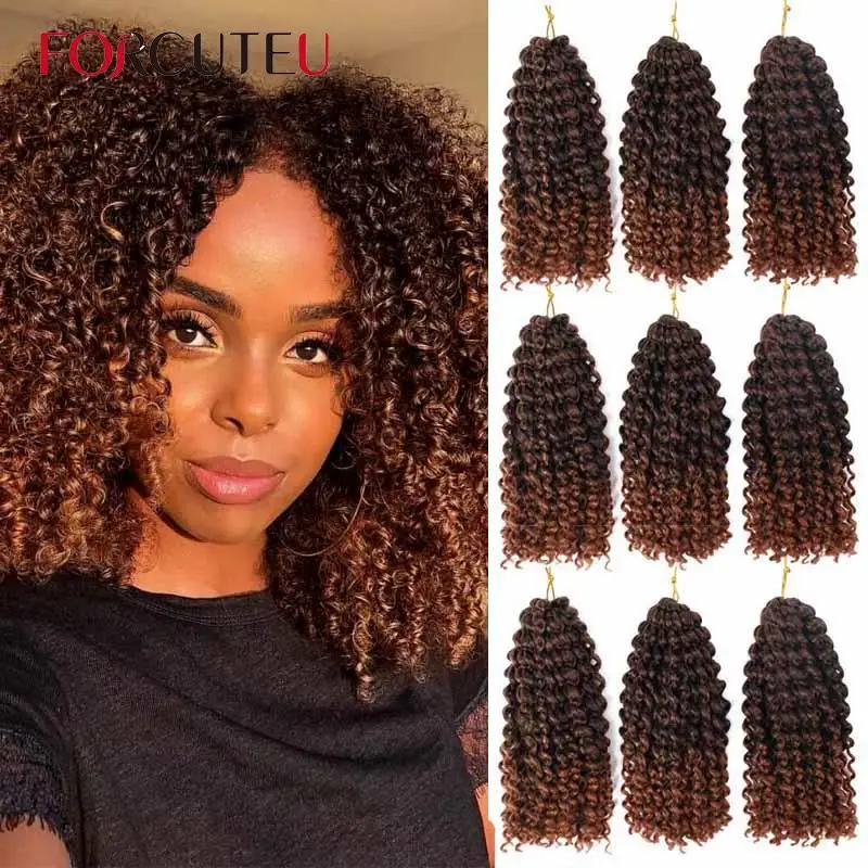 

Ombre Jerry Curl Afro Kinky Curly Marley Braids Hair Passion Twist Crochet Braids Synthetic Braiding Hair Extensions for Women