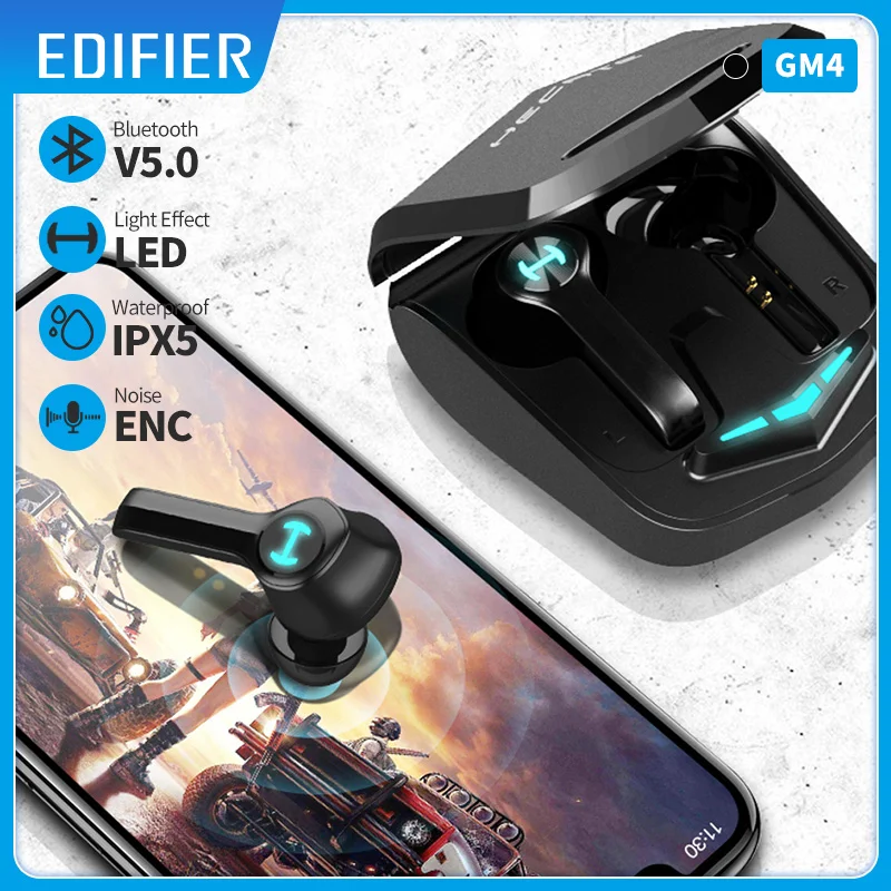 Фото Беспроводные наушники EDIFIER GM4 игровые Bluetooth 5 0 PixArt сенсорное управление