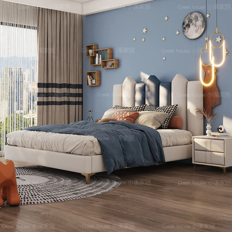 Кровать для мальчика-подростка детская комната спальня в скандинавском стиле