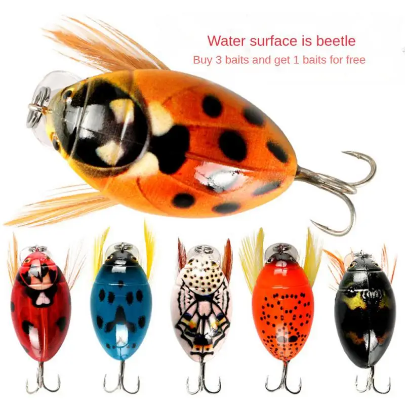 

Abs Fishing Lures Floating Water Fishing Tackle 3.8cm/4g Luya Bait With Blood Tank Hook Fishing Bait Attractive Minino
