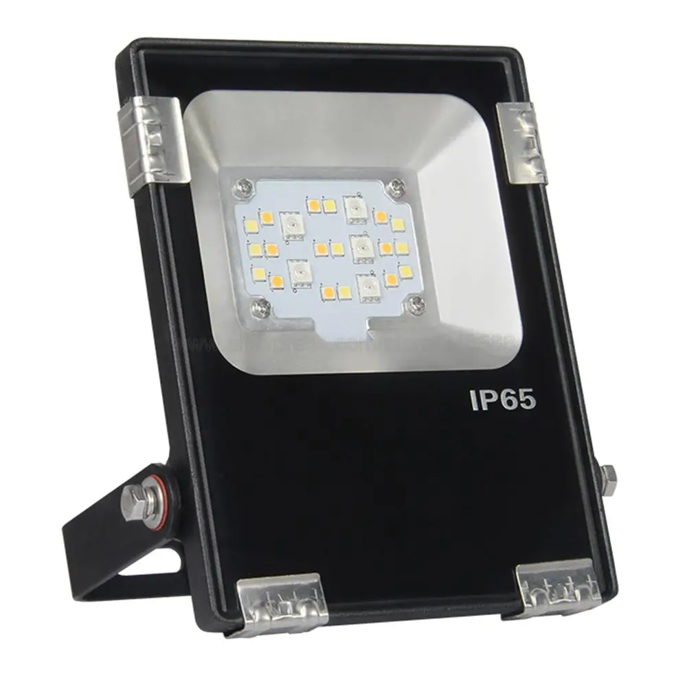 Фото MiBoxer FUTT05 Открытый умный светодиодный прожектор 10 Вт RGB + CCT Водонепроницаемый AC86-265V 2,4G RF Пульт дистанционного управления iO/Android Приложение Wi-Fi Голосовое управление №2