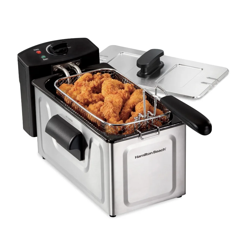 

8 Cup Deep Fryer 6 Cup Food Capacity Kitchen Black