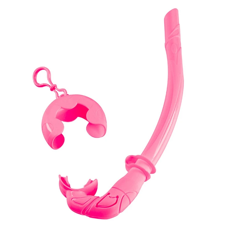 

Silicone Foldable Snorkel Tube With Compact Storage Case Women Men Snorkel Wet Breathing Tube For Snorkeling