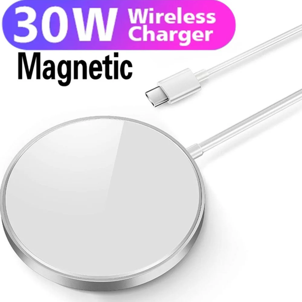30w Wireless Charger for IPhone 13 13promax 13pro 13mini 12 12pro 12promax 12mini PD Airpods Qi Magnetic Wireless Charging