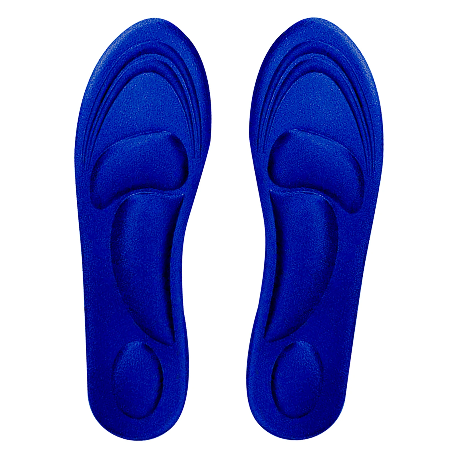 

1pair Men Women Running Soft Flat Feet Sponge Insoles Cushioning Memory Foam Shock Absorption 4D Non Slip Pain Relief Sport Pads