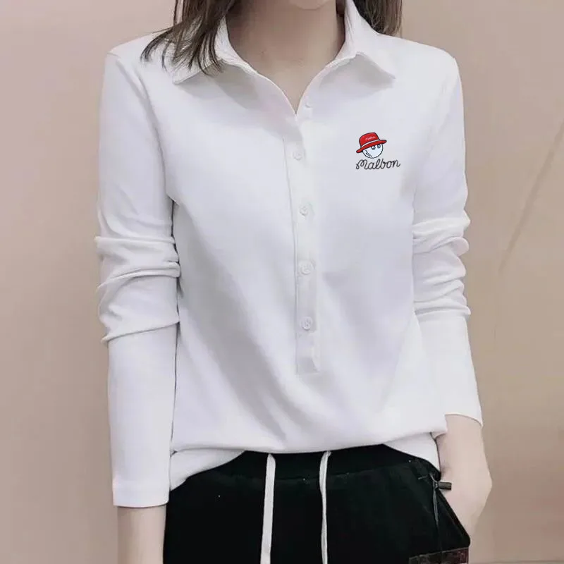

horse Autumn Women golf wear Women's golf wear T-shirts Golf Shirts full Sleeve Golf Clothing Golf Shirts malbon golf Sweatshirt