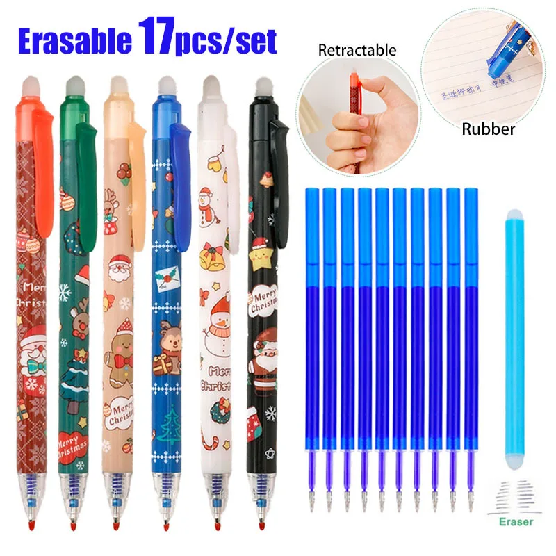 

Набор из 17 гелевых ручек с рождественской тематикой