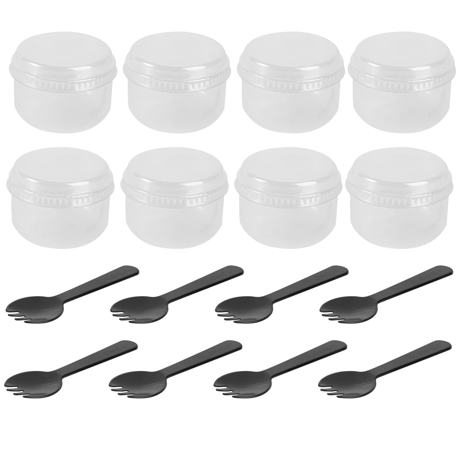 

50 Sets of Dessert Containers Yogurt Containers Dome Cake Box Dessert Cups Single Cupcake Boxes Cup