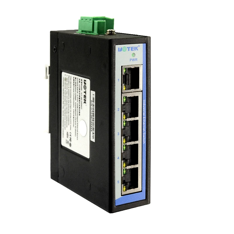 UOTEK промышленный класс 100M 5 8 портов сеть Неуправляемый коммутатор Ethernet полный